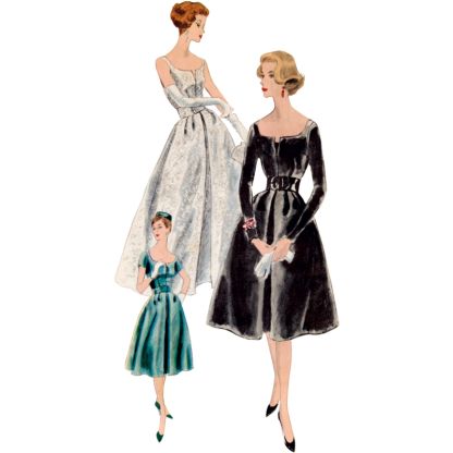 Patron Vogue 2003 U5 - Robe et jupon 2