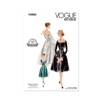 Patron Vogue 2003 U5 - Robe et jupon