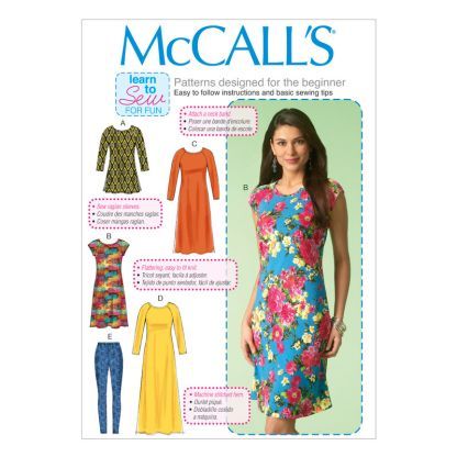 Patron McCall's 7122.ZZ - Tunique, robe et collant