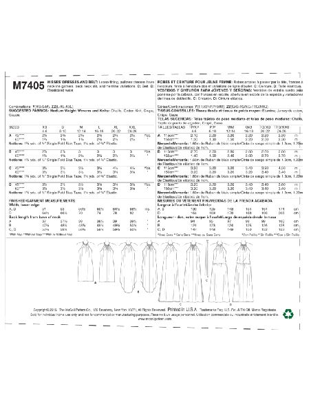 Patron McCall's 7405.ZZ - Robes