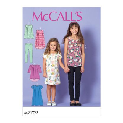Patron McCall's 7709.CHJ - Hauts, robes et collants