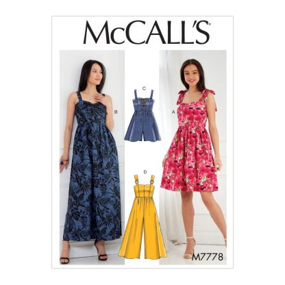 Patron McCall's 7778.E5 - Robes, barboteuse et combinaison