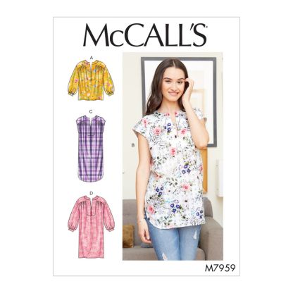 Patron McCall's 7959.E5 - Haut, tunique et robes