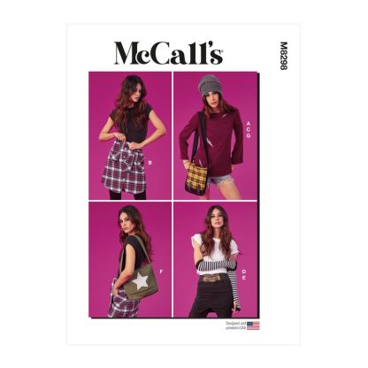 Patron McCall's 8298.ZZ - Accessoires pour jeune femme