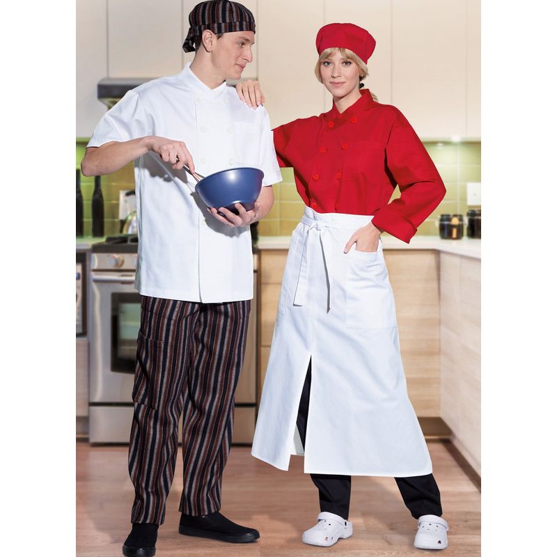 Patron McCall's 8332.A - Veste, pantalon, tablier et calotte de chef