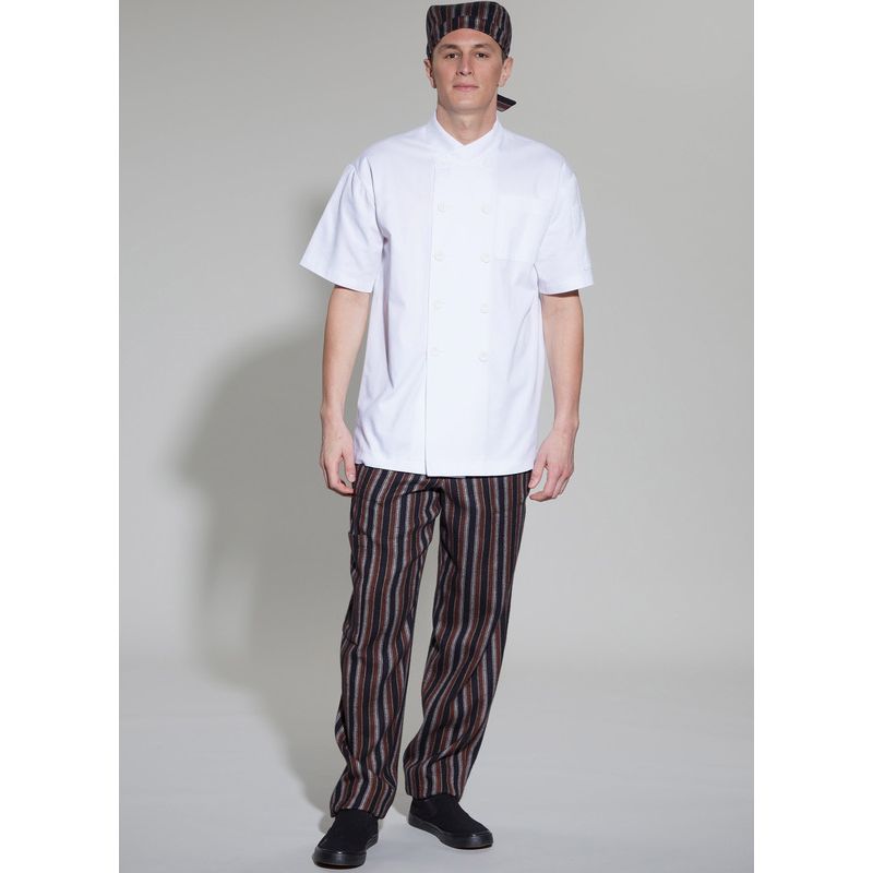 Patron McCall's 8332.A - Veste, pantalon, tablier et calotte de chef