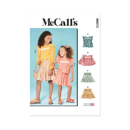 Patron McCall's 8373.CHJ - Haut et jupe