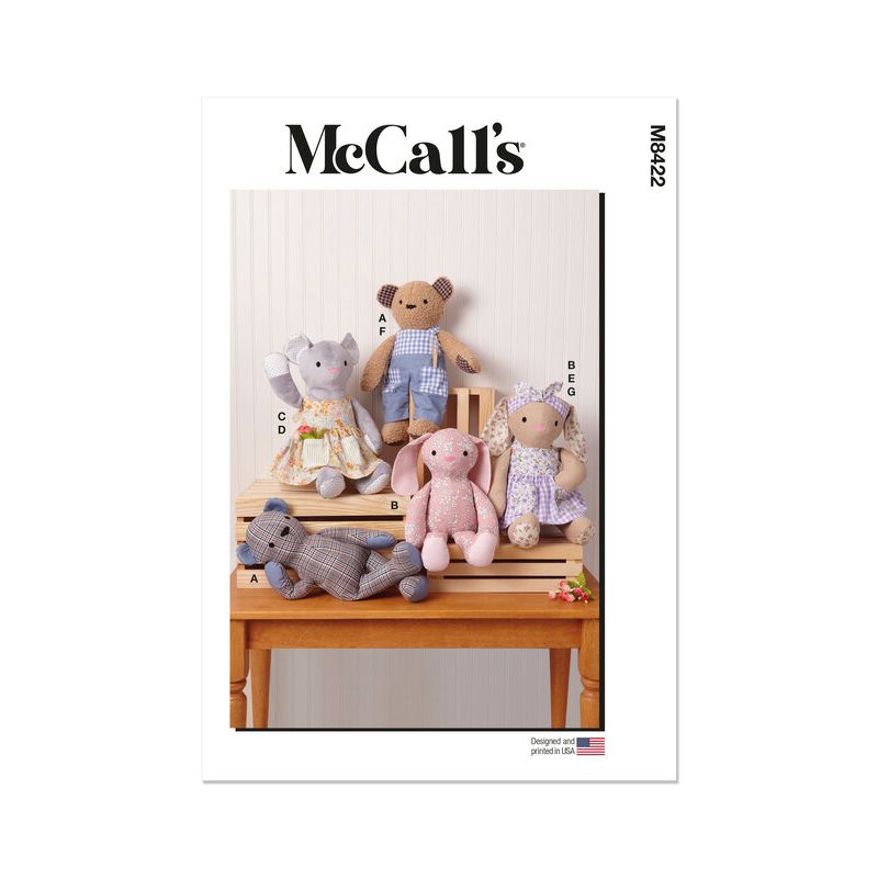 Patron McCall's 8422.OS - Peluches Ours, Lapin et Souris