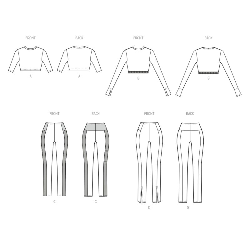Patron McCall's 8455.A - Haut et Leggings