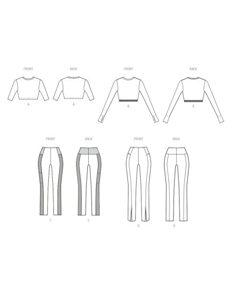 Patron McCall's 8455.A - Haut et Leggings