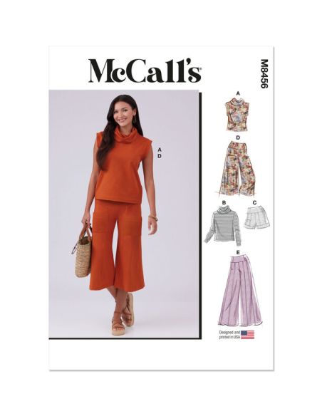 Patron McCall's 8456.W2 - Haut, shorts et pantalon
