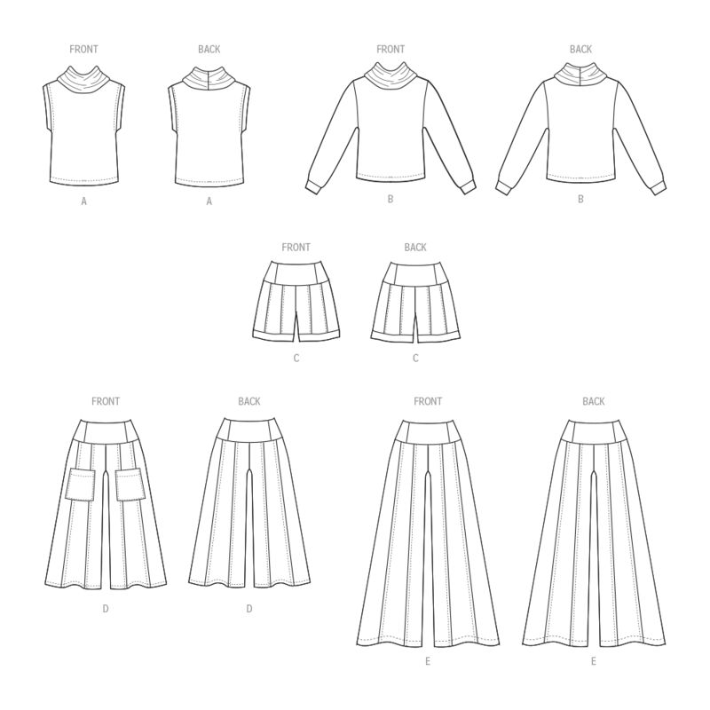 Patron McCall's 8456.W2 - Haut, shorts et pantalon