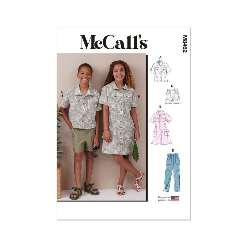 Patron McCall's 8462.A - Chemise, pantalon, short et robe