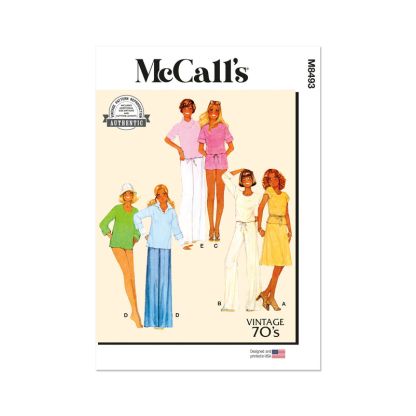 Patron McCall's 8493.A - Hauts, jupe, pantalon et short