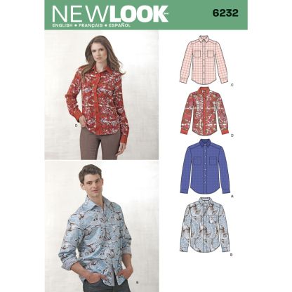 Patron New Look 6232 - Chemise