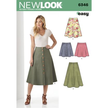 Patron New Look 6346 - Jupe