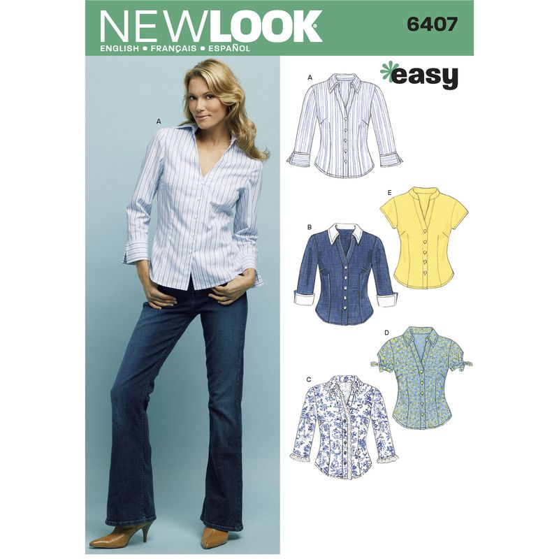 Patron New Look 6407 - Chemise