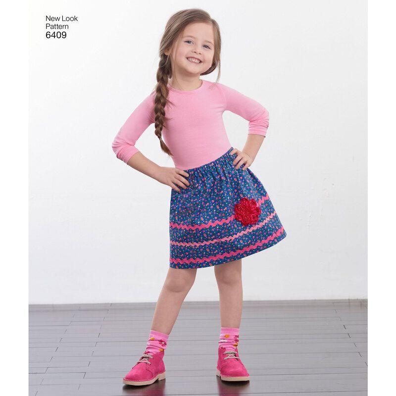 Patron New Look 6409 - Jupe fillette