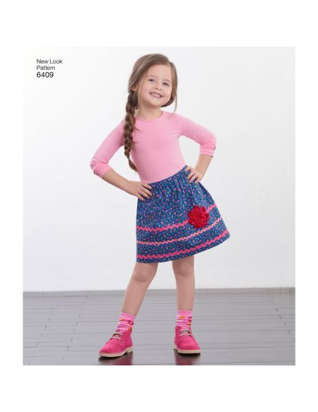 Patron New Look 6409 - Jupe fillette