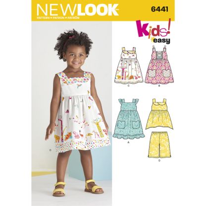 Patron New Look 6441 - Robe fillette