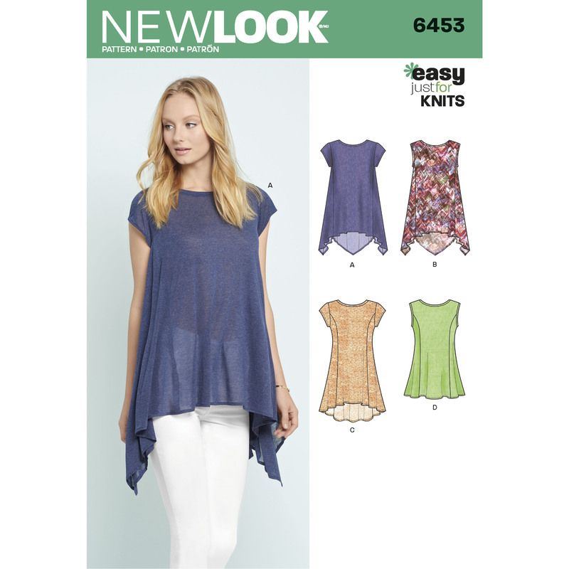 Patron New Look 6453 - Tunique