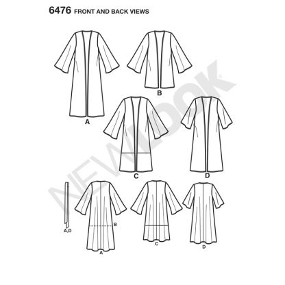 Patron New Look 6476 - Kimono 2