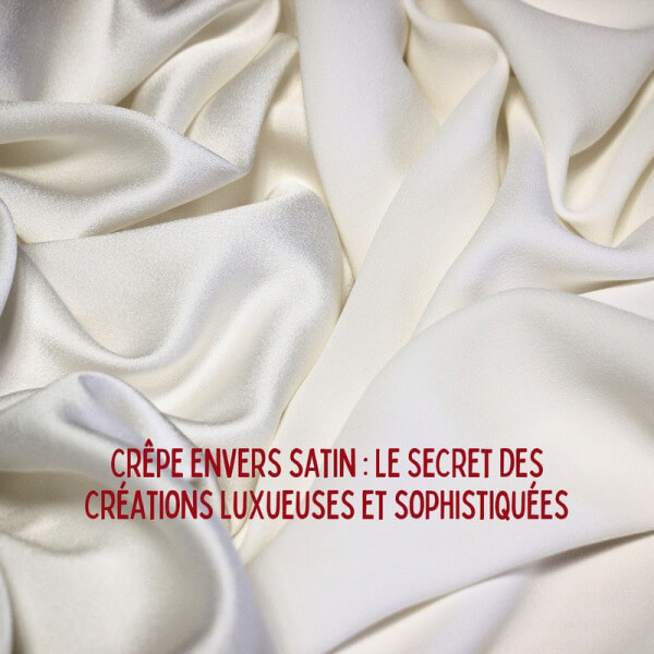 Crêpe envers satin : Le Secret des créations luxueuses et sophistiquées