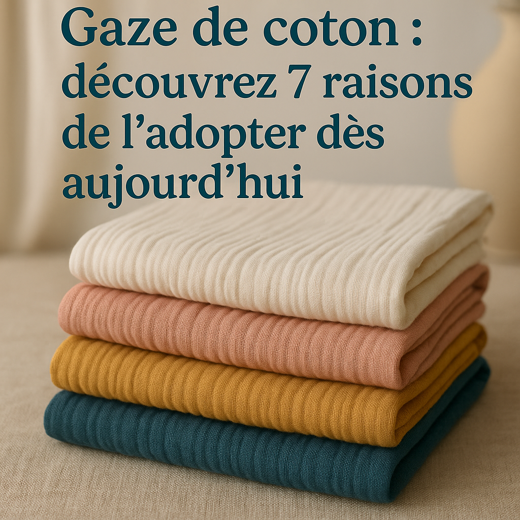 Gaze de coton : découvrez 7 raisons de l’adopter dès aujourd’hui