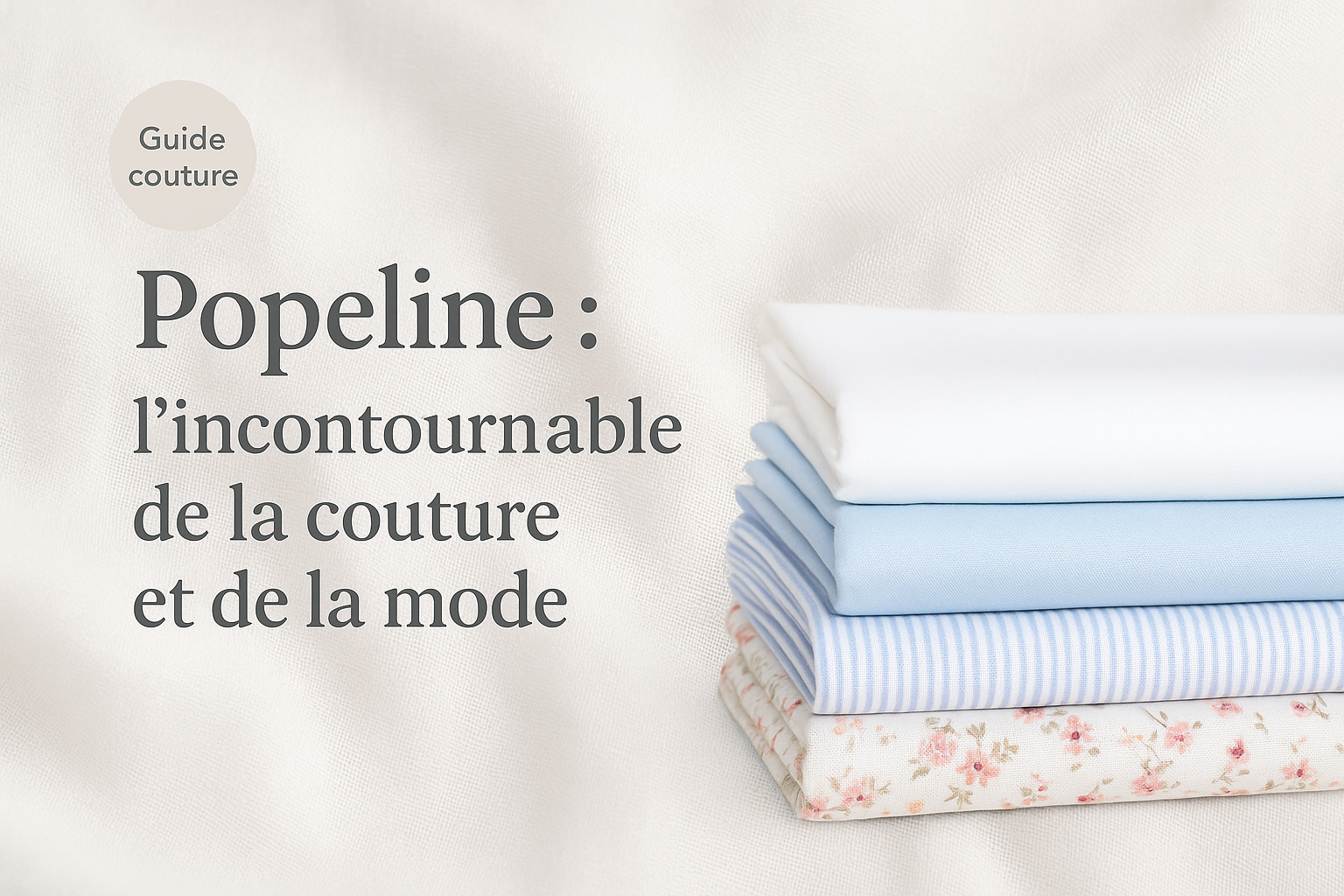 Popeline tissu : l’incontournable de la couture et de la mode