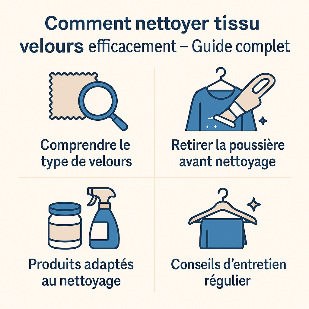 Comment nettoyer tissu velours efficacement – Guide complet